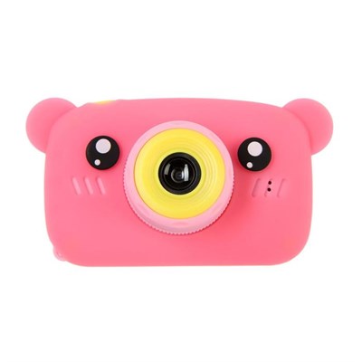 Детский цифровой фотоаппарат KIDS Fun Camera Bear "Мишка", модель 1252682, розовый 5402503 - фото 102858