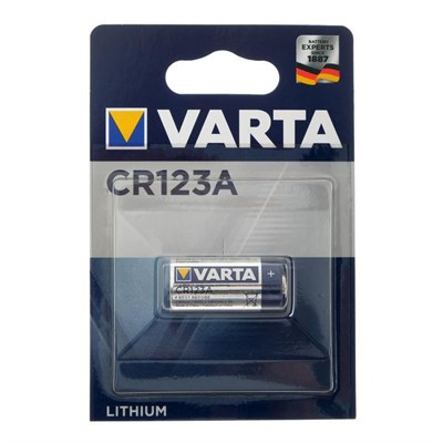 Батарейка литиевая Varta Professional, CR123A (DL123A)-1BL, для фото, 3В, блистер, 1 шт. 5217278 - фото 11502