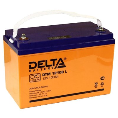 Аккумуляторная батарея Delta 100 Ач 12 Вольт DTM 12100 L 1733670 - фото 11894