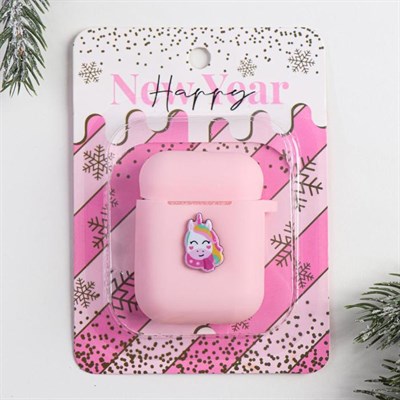 Чехол для наушников AirPods Happy new year, 9 х 13,1 см 5019706 - фото 26530