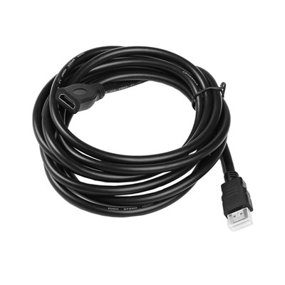 Кабель-удлинитель видео HDMI(m)-HDMI(f), поддержка 3D, FullHD, 3 м, черный 2975657 - фото 28669