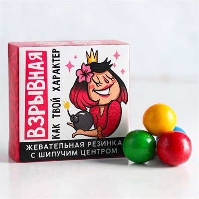 Жевательная резинка с шипучкой «Взрывная»: со вкусом тутти-фрутти, 65 г 4666139 - фото 29005