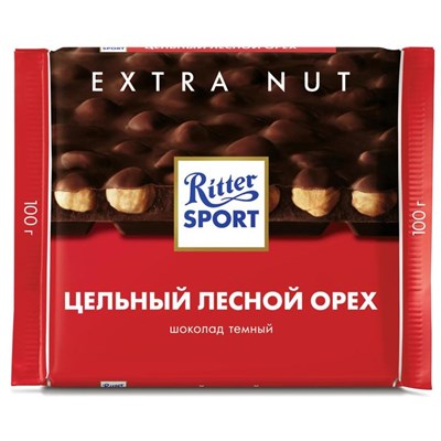 Шоколад тёмный Ritter Sport с цельным орехом, 100 г 8051538 - фото 30492