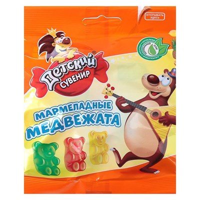 Мармелад жевательный "Медвежата", 70 г 8020526 - фото 32999