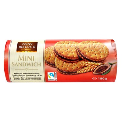 Печенье Feiny Biscuits из хрустящего бисквита и какао-крема, 180 г 4986805 - фото 33502