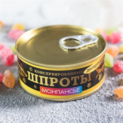 Монпансье «Шпроты»: со вкусом тутти-фрутти, 65 г 4468510 - фото 34034