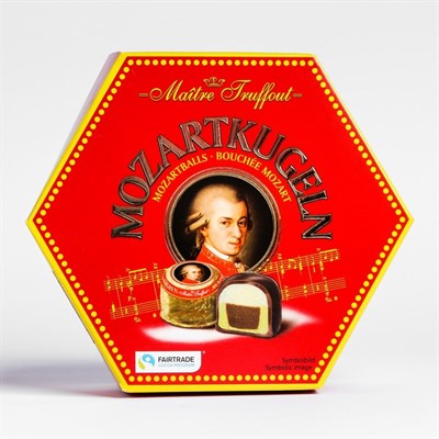 Марципановые конфеты Mozartkugeln Maître Truffout с двойным слоем шоколада, 300 г 4887281 - фото 35459