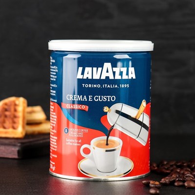 КофеLavazza Крем Густо 250 гр молотый. ж/б 4155480 - фото 37436