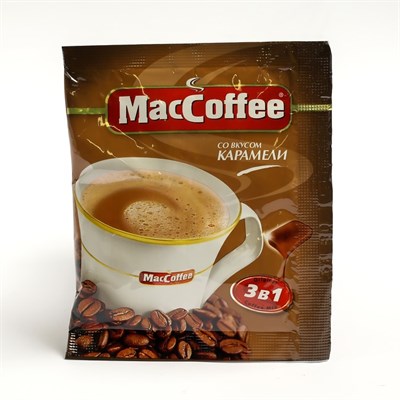 Напиток кофейный 3в1 MacCoffee Карамель 18г/Food Empire 8012519 - фото 37581