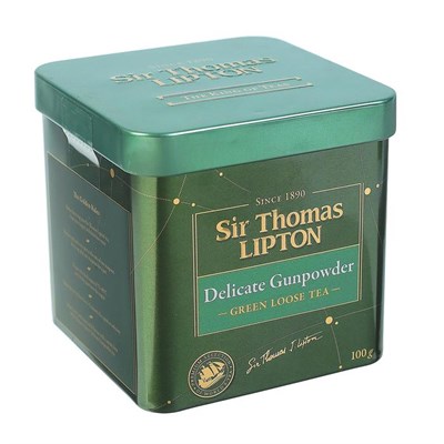 Чай зел.Sir Thomas LIPTON 100г/ж/б/Delicate Gunpowder/лист. 8085840 - фото 38931