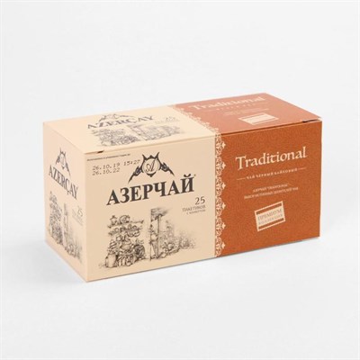 Чай черный АЗЕРЧАЙ Pr.collection 25п*1,6г/Traditional/с конвертами 8128281 - фото 39539