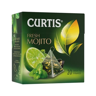 Чай зеленый CURTIS 20п*2г/Fresh Mojito/с мятой, лимонником, мохито/саше/Компания Май 8015816 - фото 39893