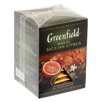 Чай черный GREENFIELD 20п/Sicilian Citrus/с апельсином, календулой, цедрой апельсина, цедрой лимона, 8015849 - фото 39915