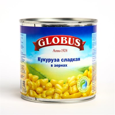 Кукуруза консервированная GLOBUS деликатесная 425мл ж/б 8010415 - фото 41199