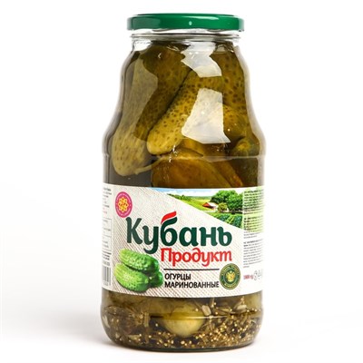 Огурцы маринованные КУБАНЬ ПРОДУКТ ст.б.1800гр*6 8067096 - фото 41229