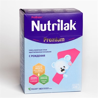 Молочная смесь  Nutrilak Premium-1  600г 8122215 - фото 41688