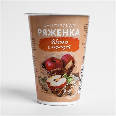 Ряженка Кунгурская яблоко/корица 3,5% 190г 8105863 - фото 42016