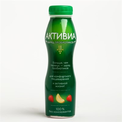 Биойогурт ACTIVIA питьевой дыня/клубника/земляника 2% 260г бут 8123926 - фото 42541