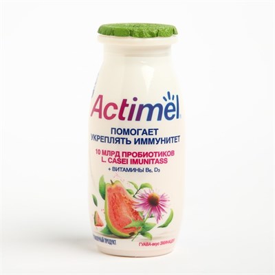 Продукт кисломолочный ACTIMEL обогащенный гуава/эхинацея 2,5% 100г 8111508 - фото 42599