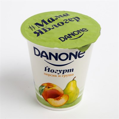 Йогурт DANONE персик/груша 2,8% 260г ст 8114639 - фото 42623