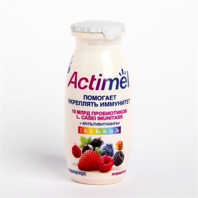 Продукт ACTIMEL кисломолочный обогащенный ягодный микс 2,6% 100г 8074190 - фото 42691