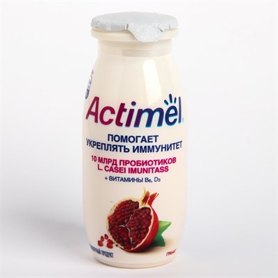 Продукт ACTIMEL кисломолочный обогащенный гранат 2,5% 100г 8017219 - фото 42798