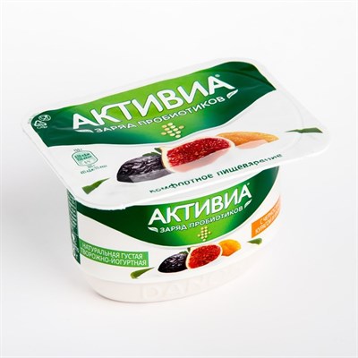 Биойогурт ACTIVIA творожно-йогуртный инжир/курага/чернослив 4,2% 130г ст 8017342 - фото 42826