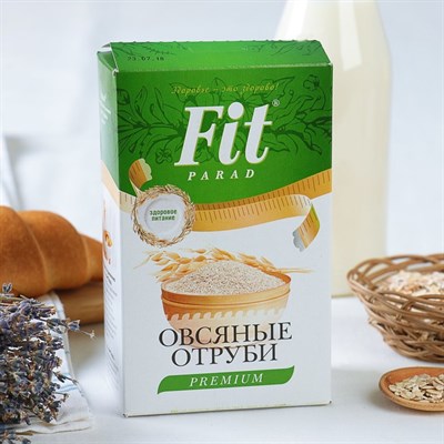 Fitparad Отруби овсяные 400 г (коробка) 3853580 - фото 43873