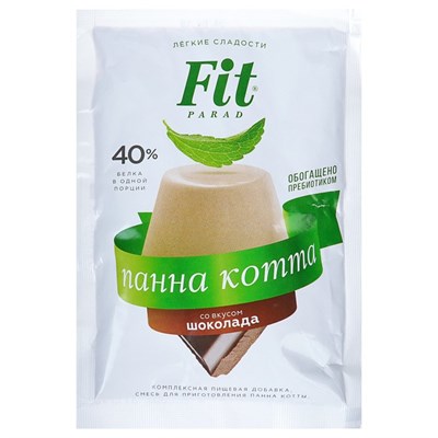 Fitparad Смесь для панна котты "Шоколад" 50 г (пакет-саше) 3853599 - фото 44080