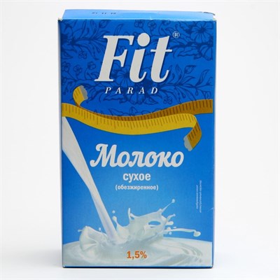 Молоко сухое Fit Parad обезжиренное 1,5% 300г 8053698 - фото 49175