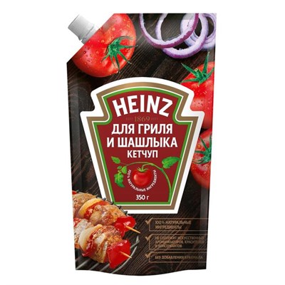 Кетчуп HEINZ для гриля и шашлыка 350г д/п 8022727 - фото 50133