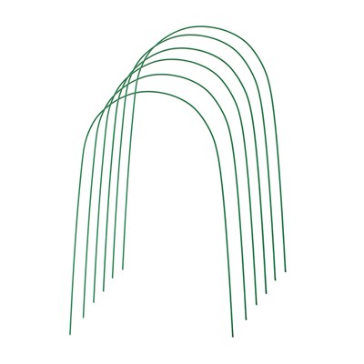 Комплект дуг для парника, металл в кембрике 4 м, d = 10 мм, набор 6 шт. 2083010 - фото 81774