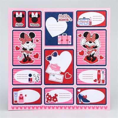 Бумага для скрапбукинга 30,5*30,5 "Hello, Minnie", Минни Маус 3652678 - фото 85045