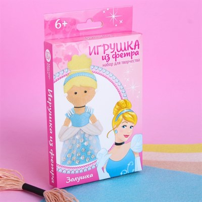 Куколка, игрушка из фетра "Моя куколка" Принцессы: Золушка 4038685 - фото 85928