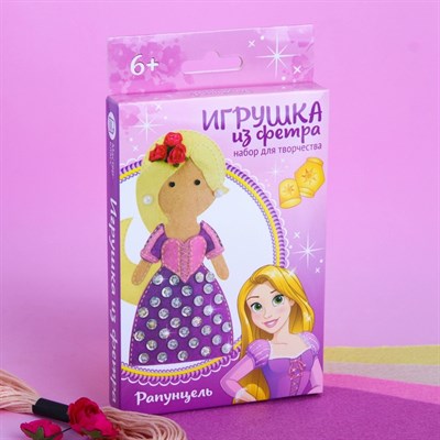 Куколка, игрушка из фетра "Моя куколка" Принцессы: Рапунцель 4038683 - фото 85940