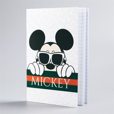 Блокнот на скрепке "Mickey" Микки Маус, 32 листа, А6 3984098 - фото 93811